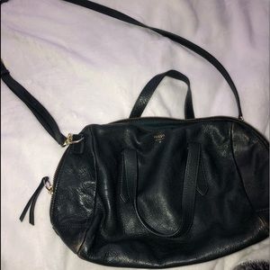 Navy blue fossil purse